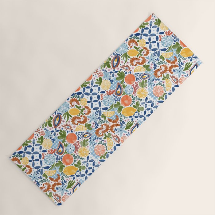 Sunny Coastal Escape Yoga Mat Gallery Image 1