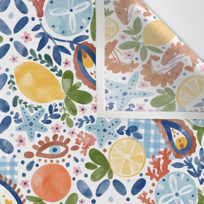 Sunny Coastal Escape Wall Tapestry Gallery Image 3