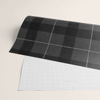 Black And Gray Plaid Wrapping Paper Gallery Image 2