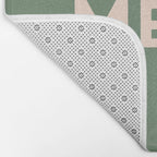 Merci French Retro Hand Lettering Bath Mat Gallery Image 2