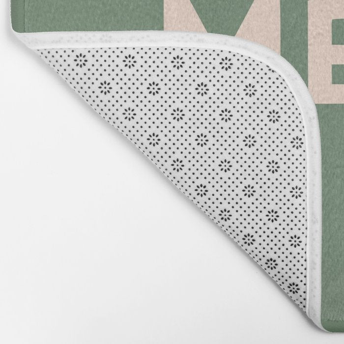 Merci French Retro Hand Lettering Bath Mat Gallery Image 2