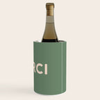 Merci French Retro Hand Lettering Wine Chiller Gallery Image 3