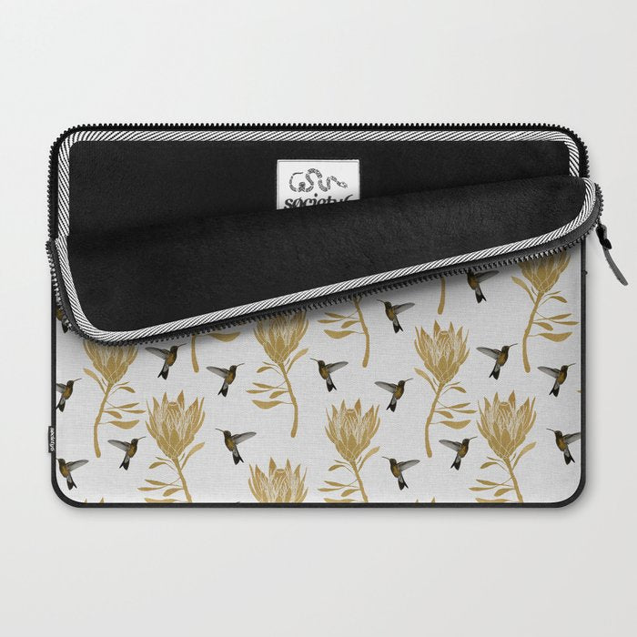 Hummingbird & Flower I Laptop Sleeve Gallery Image 2