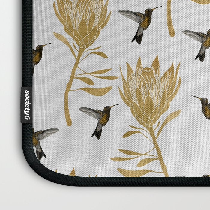 Hummingbird & Flower I Laptop Sleeve Gallery Image 3