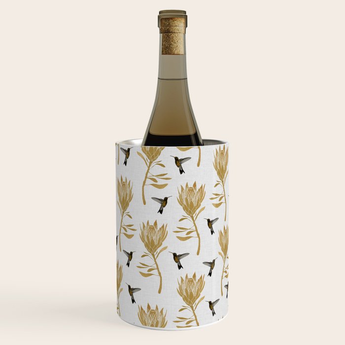 Hummingbird & Flower I Wine Chiller Gallery Image 1