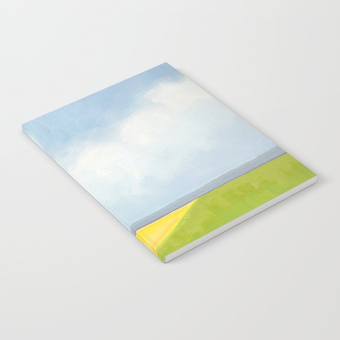 Abstract Landscape With Flowers and Blue Sky Notebook Gallery Image 2