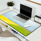 Abstract Landscape With Flowers and Blue Sky Desk Mat Gallery Image 2
