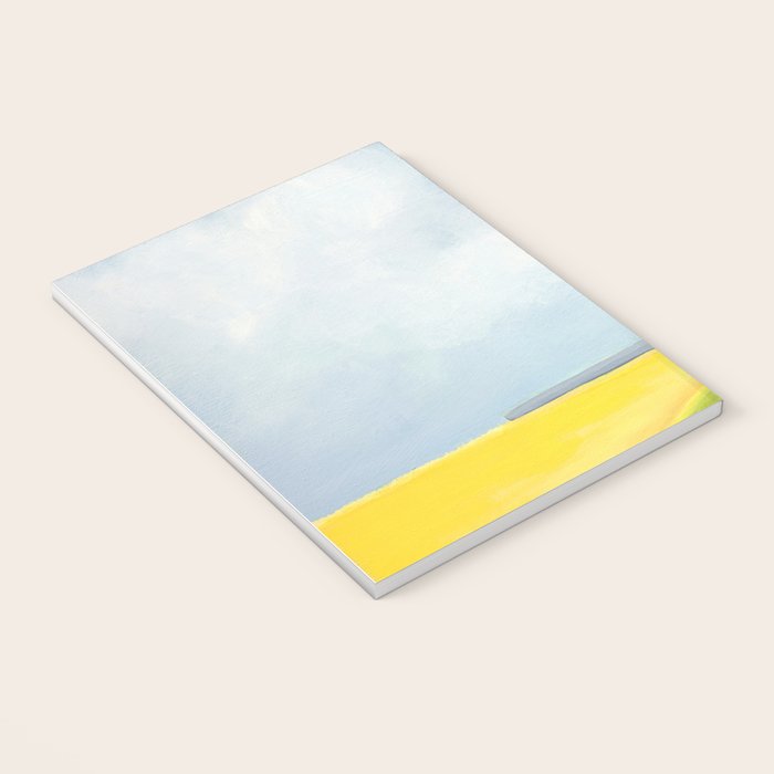 Abstract Landscape With Flowers and Blue Sky Notebook Gallery Image 3