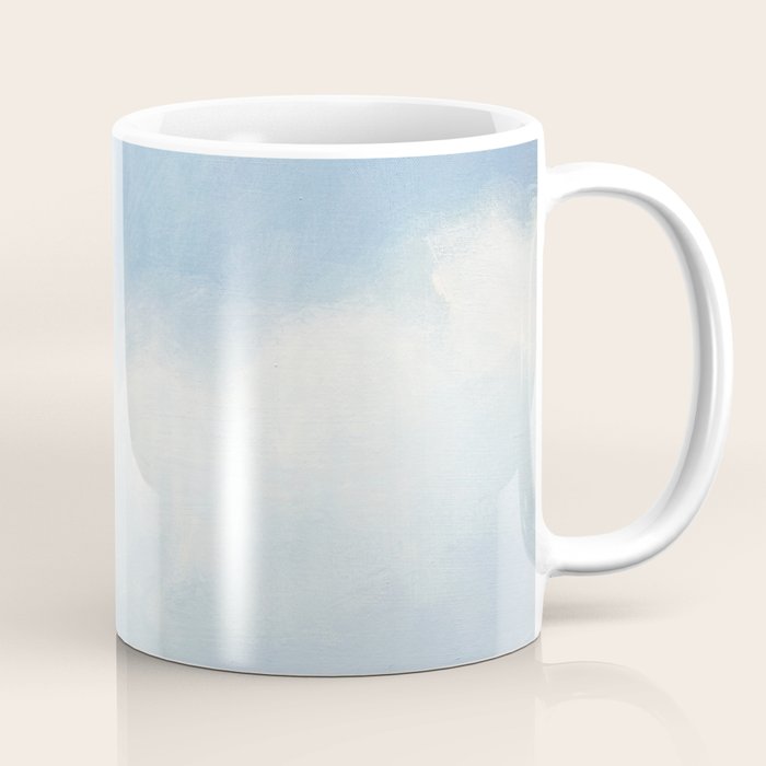 Abstract Landscape With Flowers and Blue Sky Coffee Mug Gallery Image 1