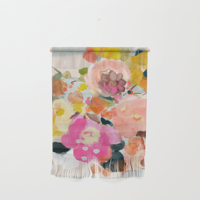 floral bouquet from above abstract art Wall Hanging Gallery Image 1