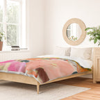 floral bouquet from above abstract art Duvet Cover Gallery Image 2