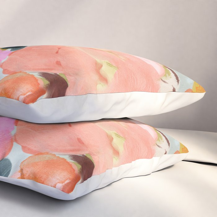 floral bouquet from above abstract art Pillow Sham Gallery Image 3