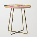 floral bouquet from above abstract art Side Table Gallery Image 1