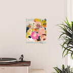 floral bouquet from above abstract art Poster Gallery Image 2