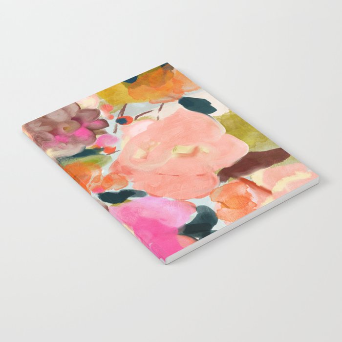 floral bouquet from above abstract art Notebook Gallery Image 2