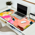 floral bouquet from above abstract art Desk Mat Gallery Image 2