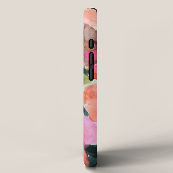 floral bouquet from above abstract art iPhone Case Gallery Image 2