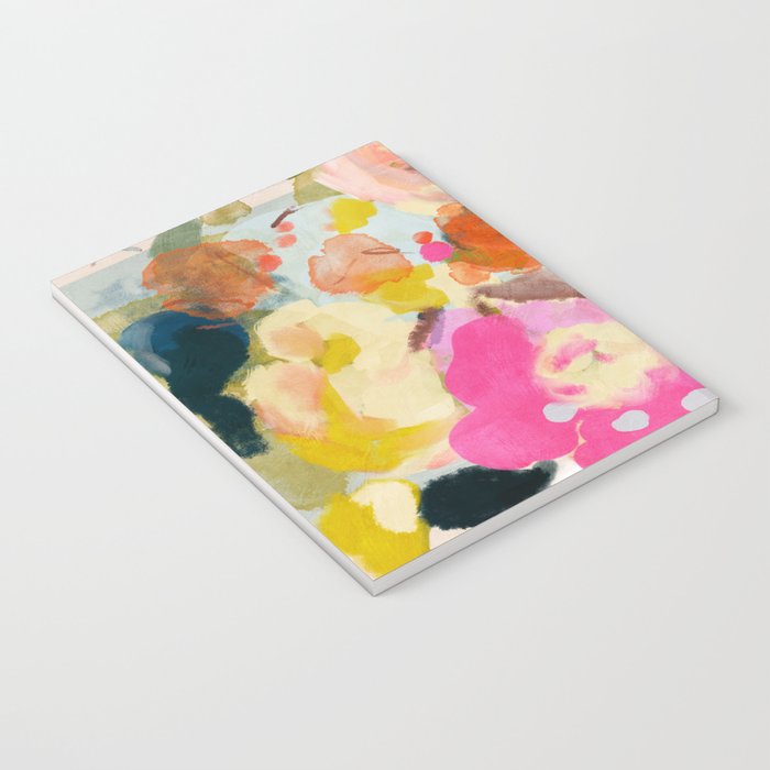 floral bouquet from above abstract art Notebook Gallery Image 3