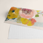 floral bouquet from above abstract art Wrapping Paper Gallery Image 2