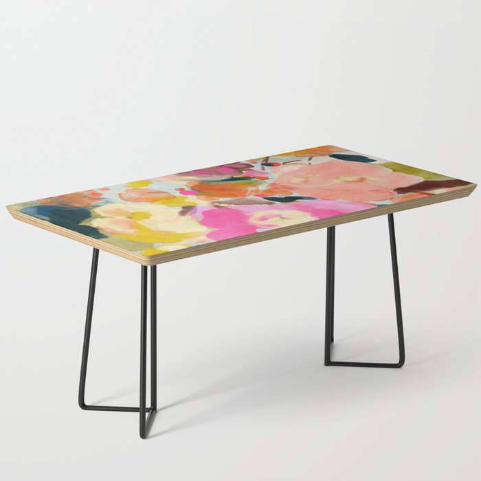 floral bouquet from above abstract art Coffee Table Gallery Image 1