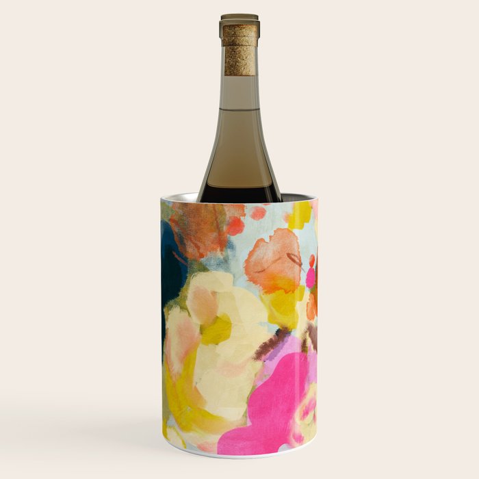 floral bouquet from above abstract art Wine Chiller Gallery Image 2