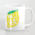 Big Fruit Lemon 'Easy Squeezy' Typographic pun  Coffee Mug Gallery Image 1