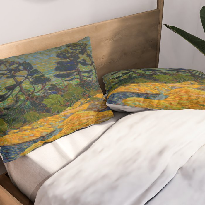 Tom Thomson Byng Inlet Georgian Bay winter 1914-1915 Canadian Landscape Artist Pillow Sham Gallery Image 2