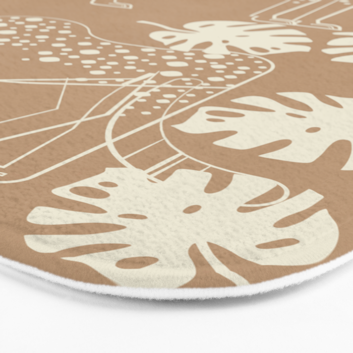 Cheetahs Monstera 1 Bath Mat Gallery Image 3