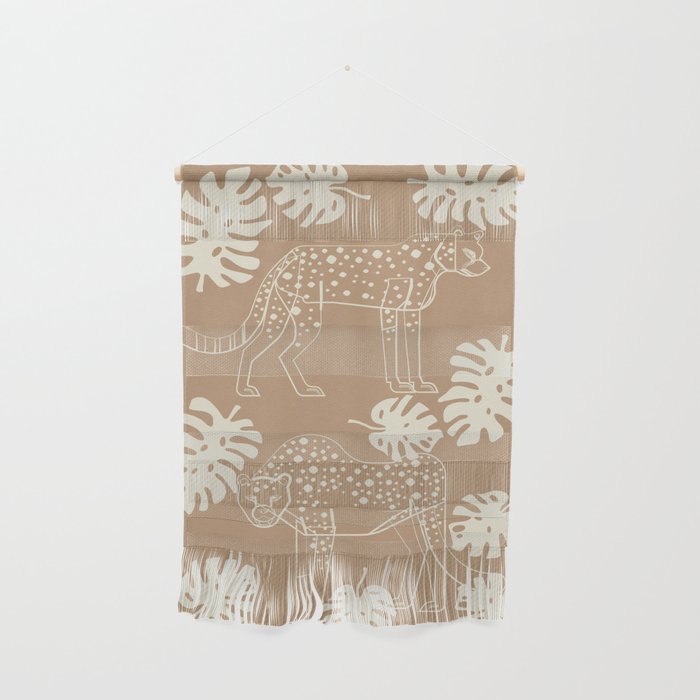Cheetahs Monstera 1 Wall Hanging Gallery Image 1