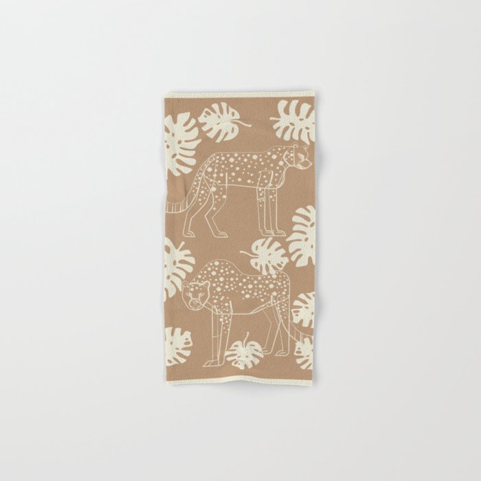 Cheetahs Monstera 1 Bath Towel Gallery Image 1