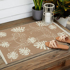 Cheetahs Monstera 1 Outdoor Rug Gallery Image 2