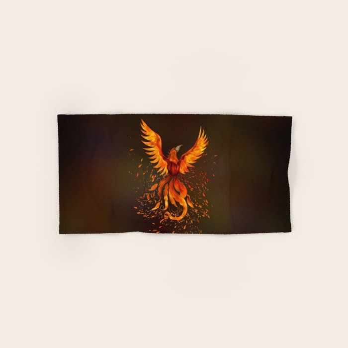 Rising Phoenix Bird  Bath Towel Gallery Image 1