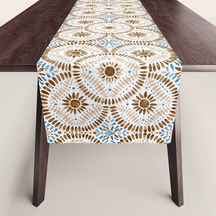 Rustic Tile Mandala A Table Runner Gallery Image 1
