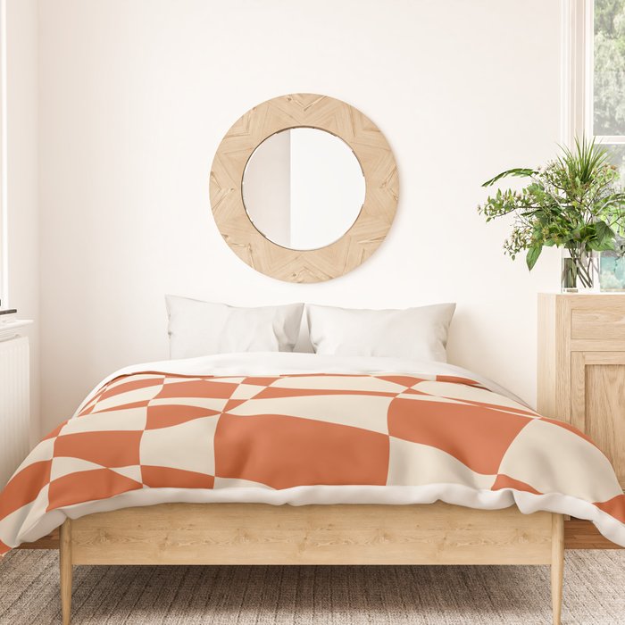 Glass Glitch: Tuscany Brown Edition Duvet Cover Gallery Image 3