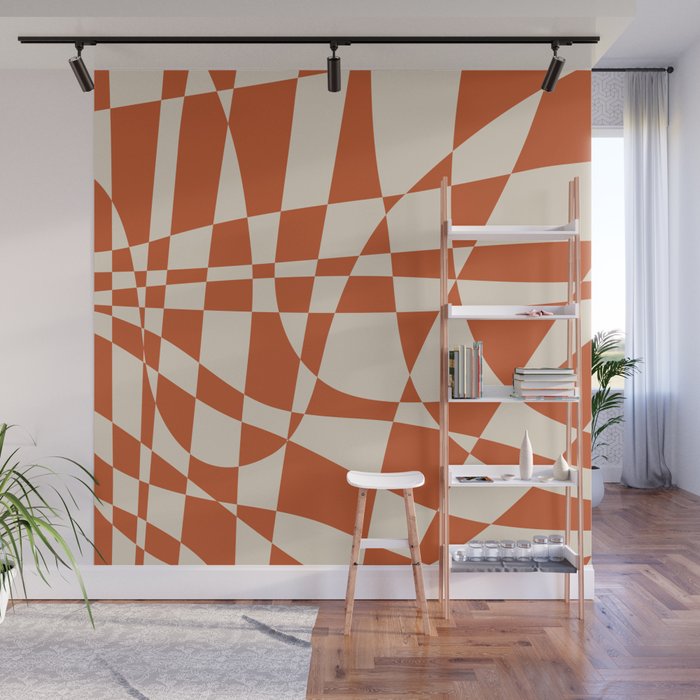 Glass Glitch: Tuscany Brown Edition Wall Mural Gallery Image 1