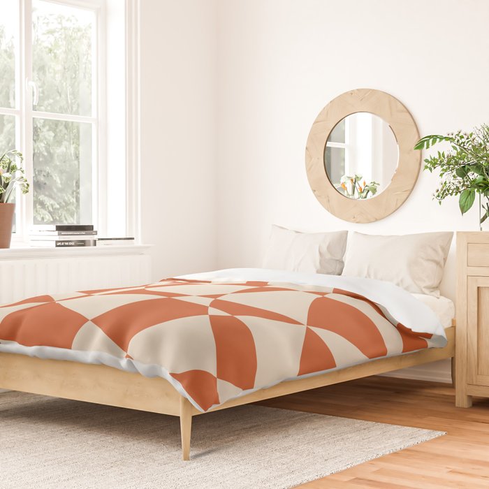 Glass Glitch: Tuscany Brown Edition Duvet Cover Gallery Image 2