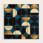 Retro Moon Wood Wall Art Gallery Image 1