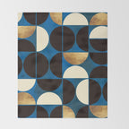 Retro Moon Throw Blanket Gallery Image 2