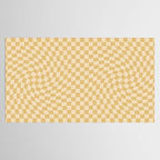 Check III - Mustard Twist â Checkerboard Print Tablecloth Gallery Image 2