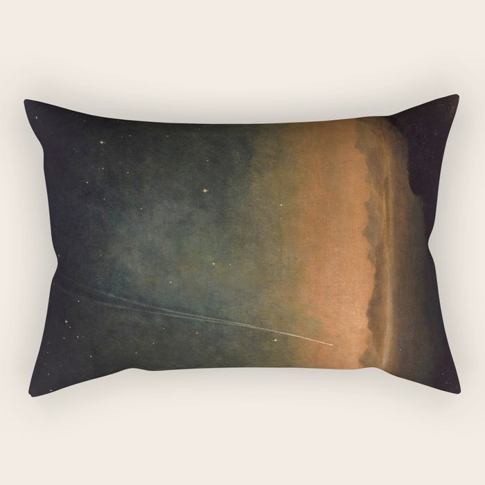 Smyth - The Great Comet of 1843 Sunset Magical Stars Rectangular Pillow Gallery Image 1