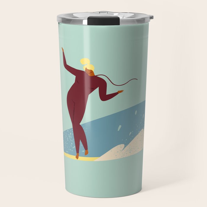 Surf girl Travel Mug Gallery Image 1