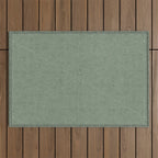boho triangle stripes - sage Outdoor Rug Gallery Image 1