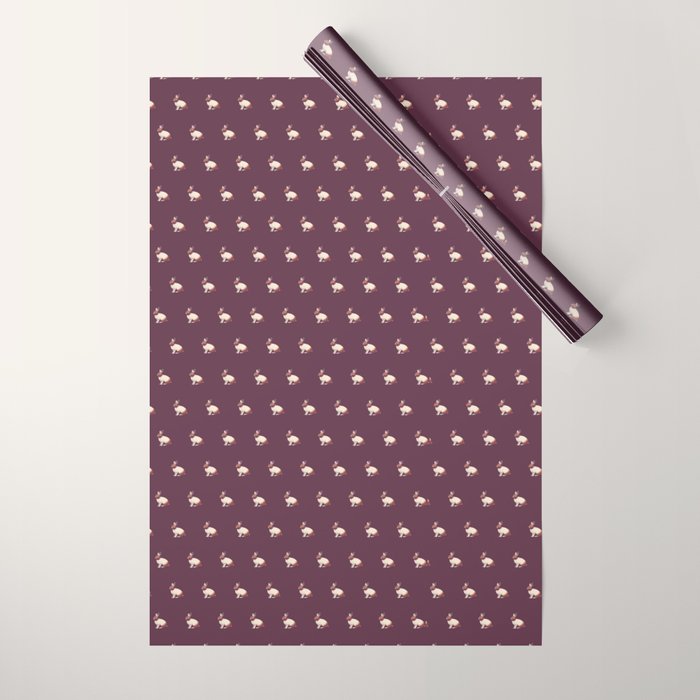 Lapin Catcheur (Rabbit Wrestler) Wrapping Paper Gallery Image 1
