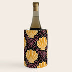 Seashell - marigold and black Wine Chiller Gallery Image 2