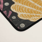 Seashell - marigold and black Desk Mat Gallery Image 4