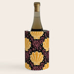 Seashell - marigold and black Wine Chiller Gallery Image 1