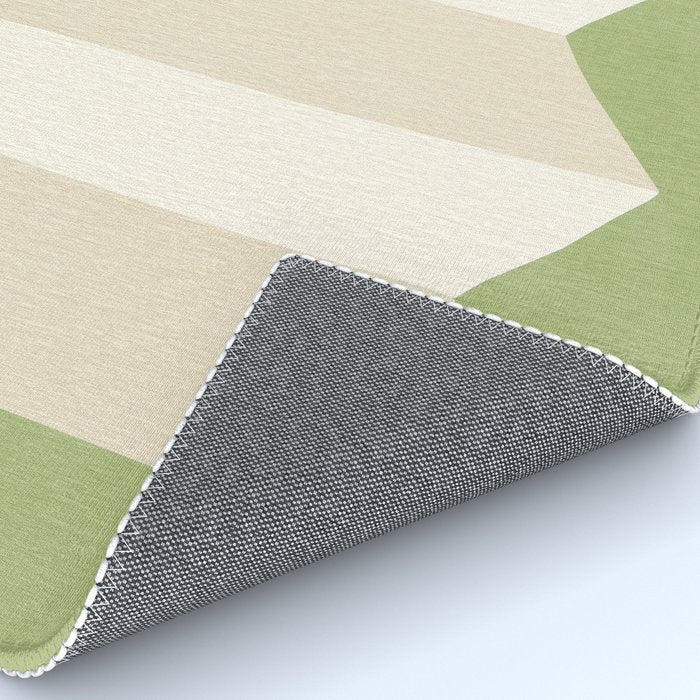 Geometric Vase - White Ivory on Green  Rug Gallery Image 4