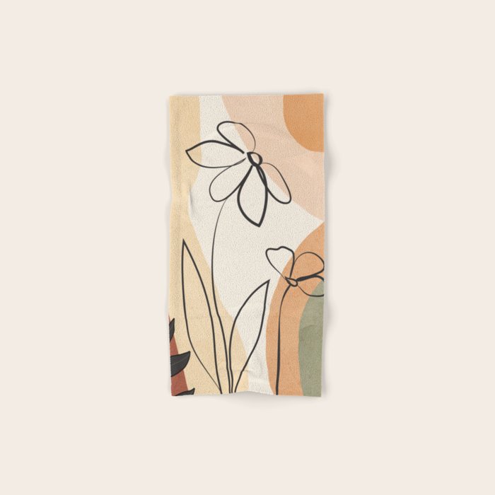 Plant Life Design 9 Bath Towel Gallery Image 1