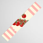 Pomodoro Tomatoes Retro Pink Stripes Table Runner Gallery Image 3