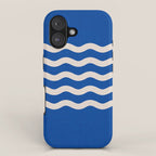 Indigo Waves in Blue and White iPhone Case Gallery Image 1
